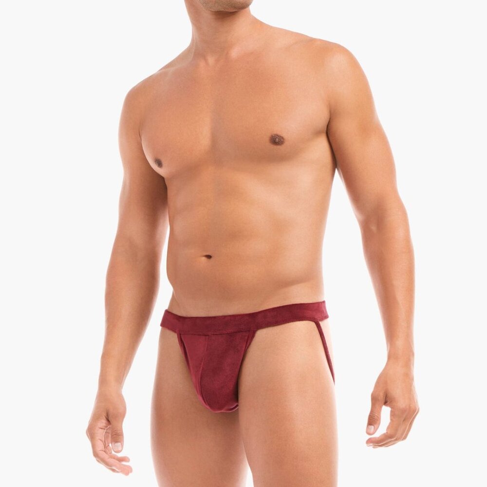 Men’s 2Xist Red Velour Jock Size Medium